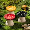 Cute Cartoon Mushroom Ceramic Pet Bowl High Foot Protection for Cervical Spine Feeder  for Puppy Dog Small Cat Pet Accessories
