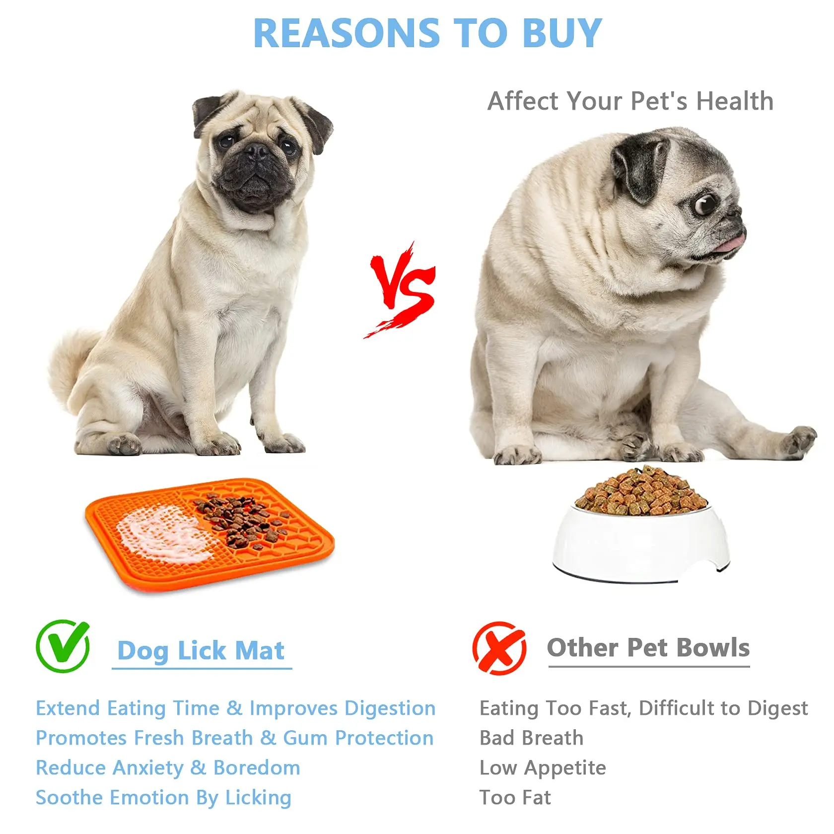 1pc Dog Lick Mat For Dogs Made with Food Grade Silicone For Fun& Anxiety Relieve low Food Mat Silicone Slow Pet Dog pet feeding mat