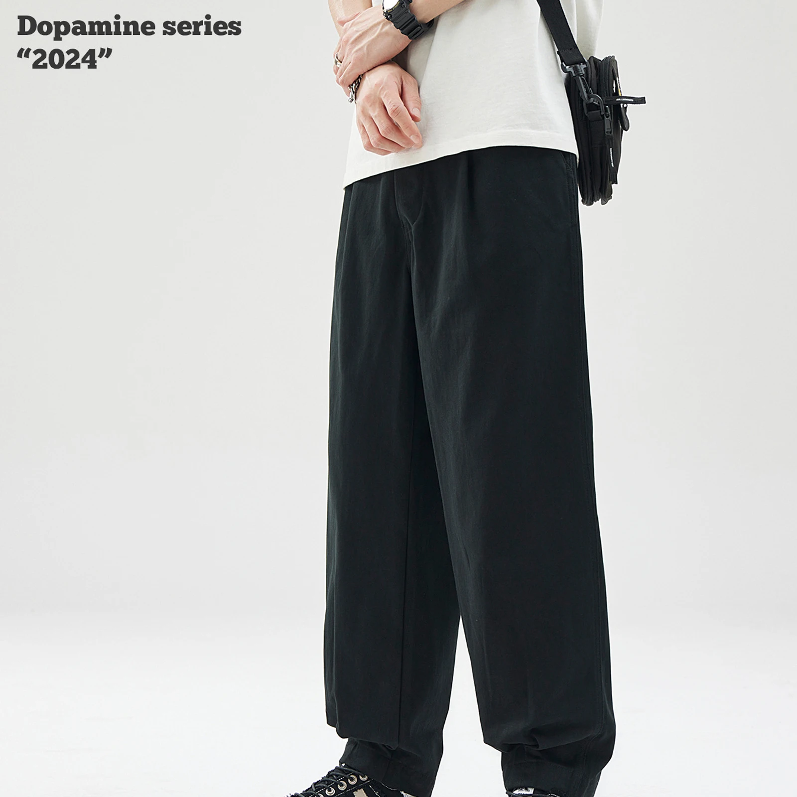 Men's Trousers Spring Summer New Fashion Brands Solid Color Straight Pants Unisex Pants High Quality High Street Work Pants Male