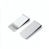 Metal Stainless Steel Money Clips Folder Stripe Print Silver Cash Clamp Holder Wallet Slim Card ID Money Clips Men Women 3