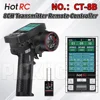 HOTRC CT-8B 8CH Transmitter Remote Controller 2.4Ghz Radio For RC Model Car Boat Aircraft Quadcopter Retrofitting Accessories 1
