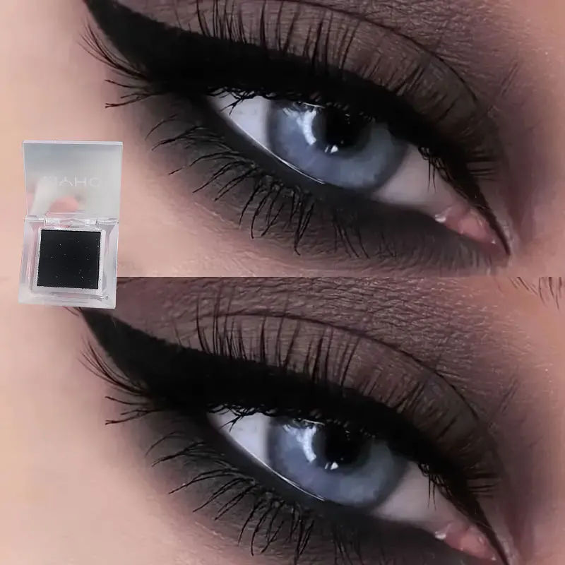 1PcsMonochrome matte highlight smoked eye shadow plate powder is delicate and durable, naturally brightening dopamine eye shadow 3