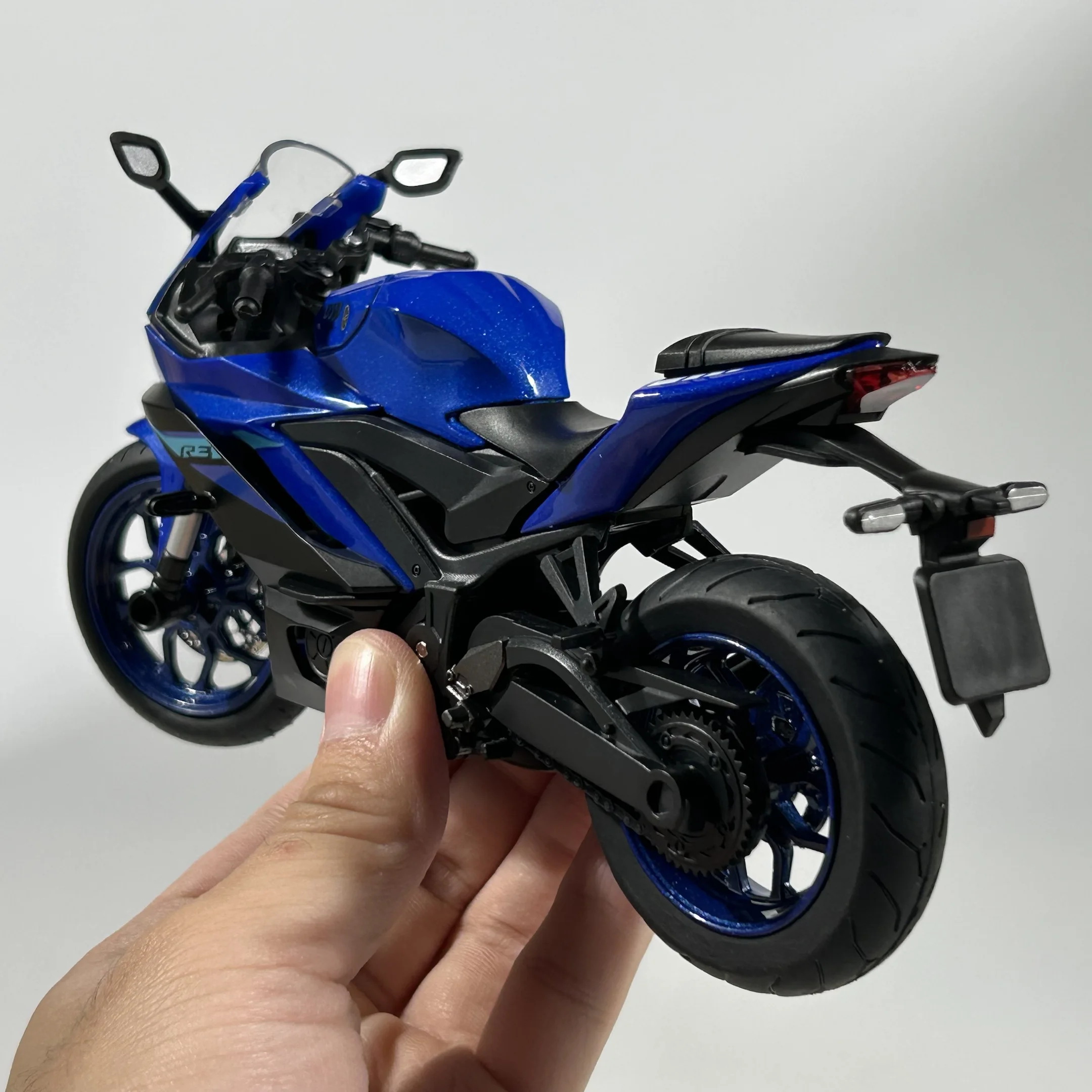 1:12 야마하 YZF R3 스포츠 오토바이 합금 금속 다이캐스트 모델 레이싱 오토바이 수집품 데스크탑 디스플레이 장식 선물