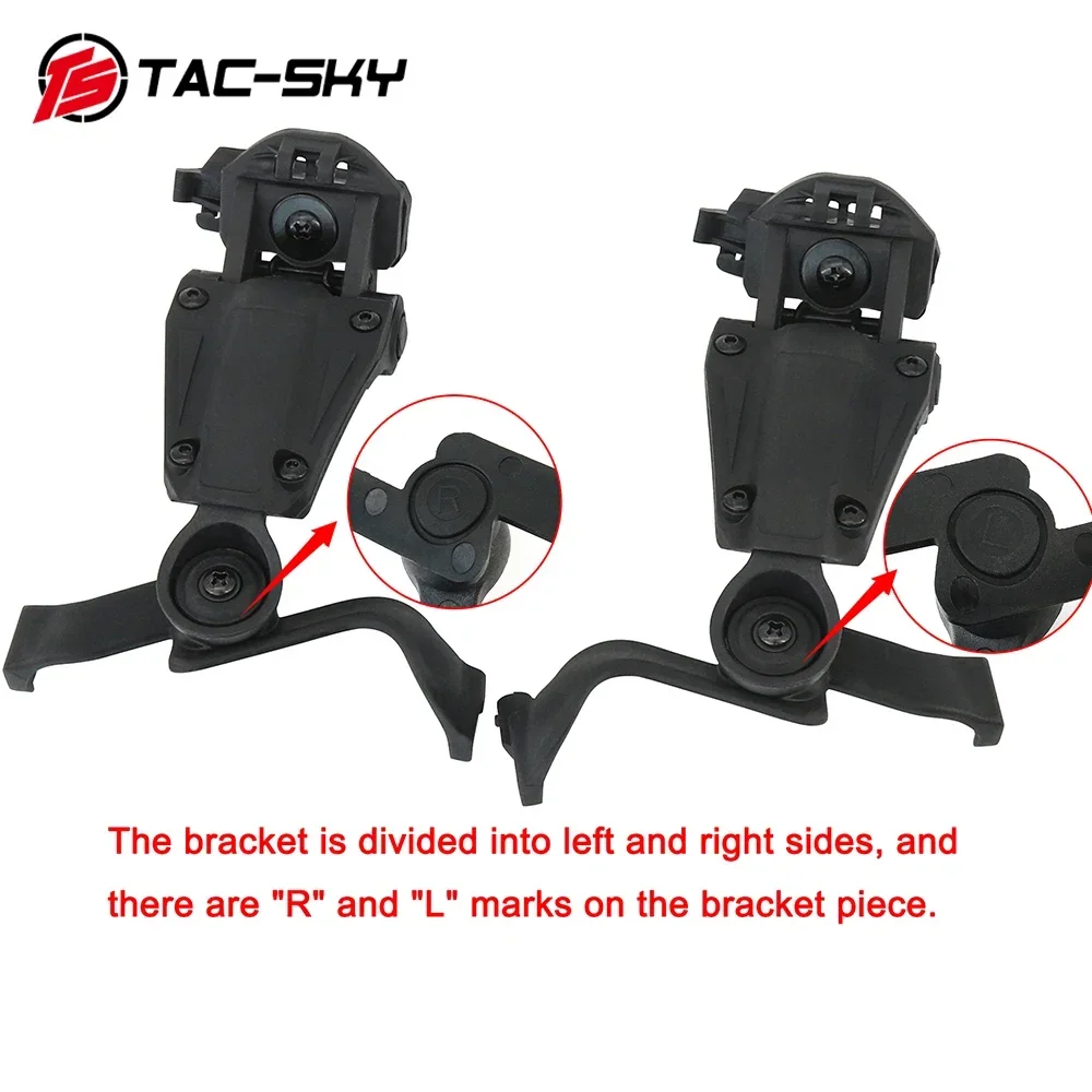 TS TAC-SKY M32 Helmet Mount Tactical ARC Helmet Rail Adapter Only Compatible with EARMOR M32 / M32H Civilian Version Headset