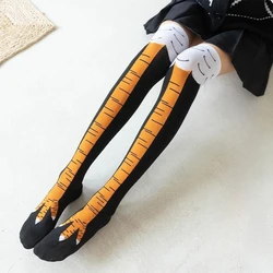 Chic Knee-High Chicken Feet Novelty Socks - Fun & Personalized Gift - One Size (A Long 50cm)