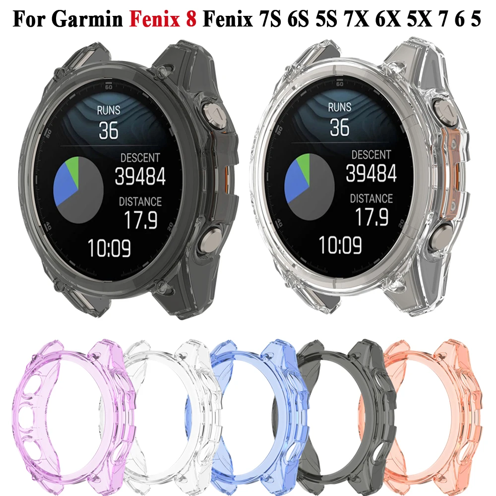 Soft Clear TPU Protective Watch Case Cover