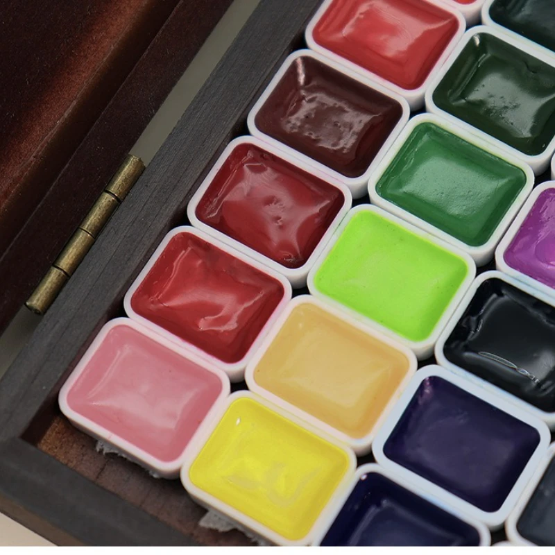 Pearlescent Solid Watercolor Pigment Set for Nail Painting and Art