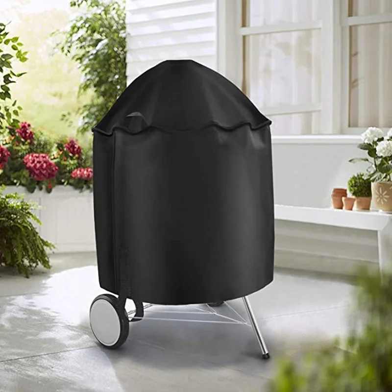 Outdoor Barbecue Cover Black Outdoor Grill Cover Rain Protection BBQ Waterproof Heavy Duty Garden BBQ Protection grill cover