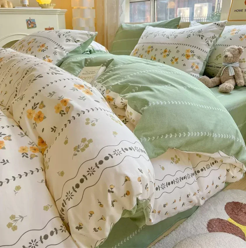 

Duvet Cover Set for King Queen and Twin, Full Size Double Bed Quilt Cover with 2 PCs Pillowcase Blanket Comforter 100% Cotton