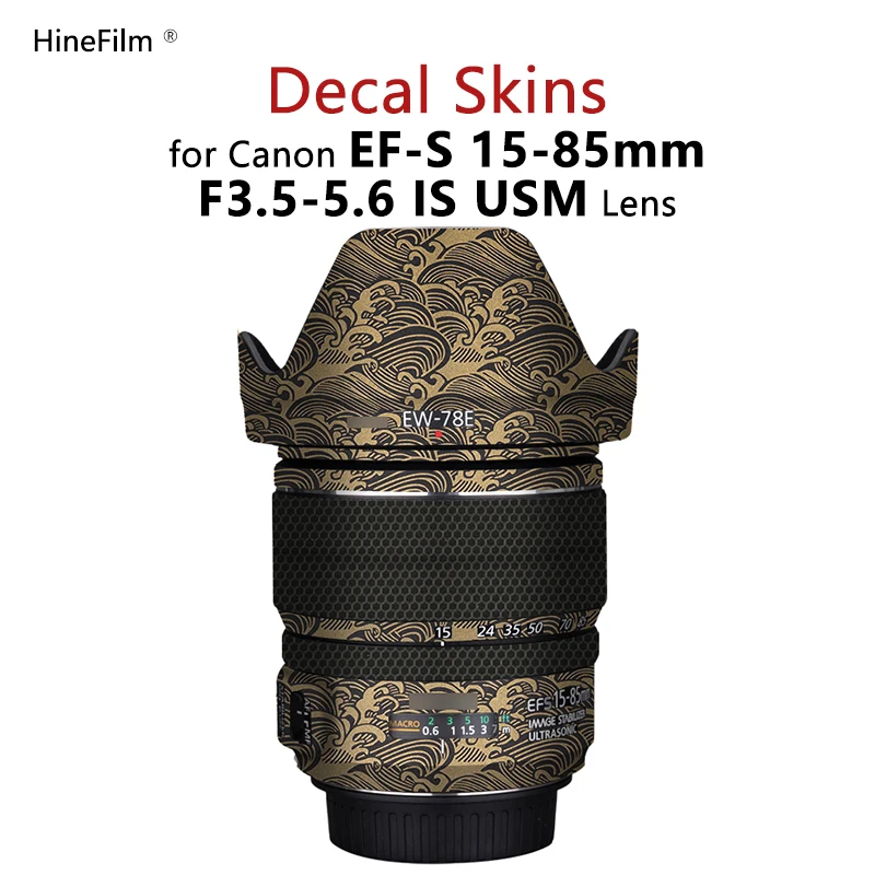 Ef-S15-85 Adesivo Per Lenti Per Canon Ef-S 15-85Mm F/3.5-5.6 Is Usm Copriobiettivo Protezione Antigraffio Coat Wrap Cover