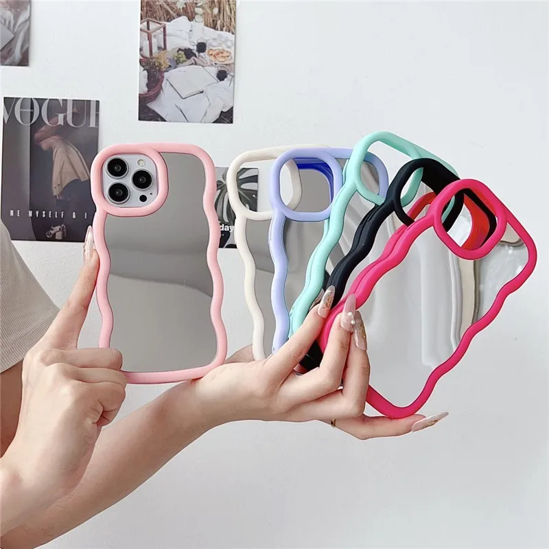 Coque de téléphone Candy Mirror pour Samsung Galaxy A52 A72 A51 A05 A11 A21S A31 A32 A12 A13 A23 A10 A50 A30 Housse en silicone souple_voghion.com