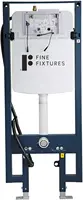Aqueous in-Wall Smart Toilet Combo Set - Toilet Bowl with Bidet Seat Tank and Carrier System (2 X 4 Studs) Chrome Push Buttons 2