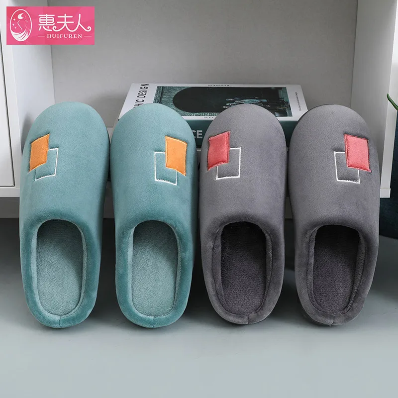

The New Cotton Slippers Female Winter 2022 Warm Antiskid Couples With Indoor With That Occupy With Cotton Mop Male Wholesale