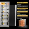 Hot Box Food Warmer for Pizza/Pretzel, Heated Holding Cabinet, Warming Oven for Catering 4