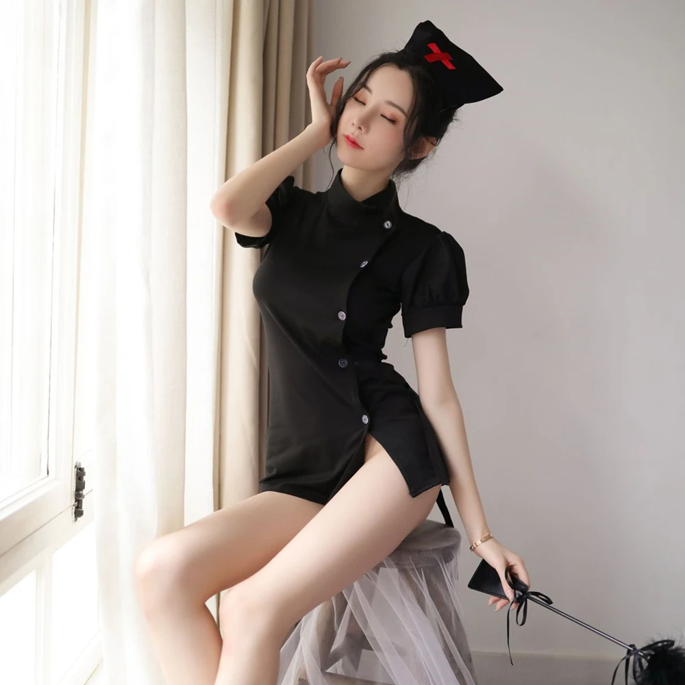 

Sexy Nurse Erotic Maid Lingerie Role Play Party Dress Women Female Underwear Games Cosplay Uniform