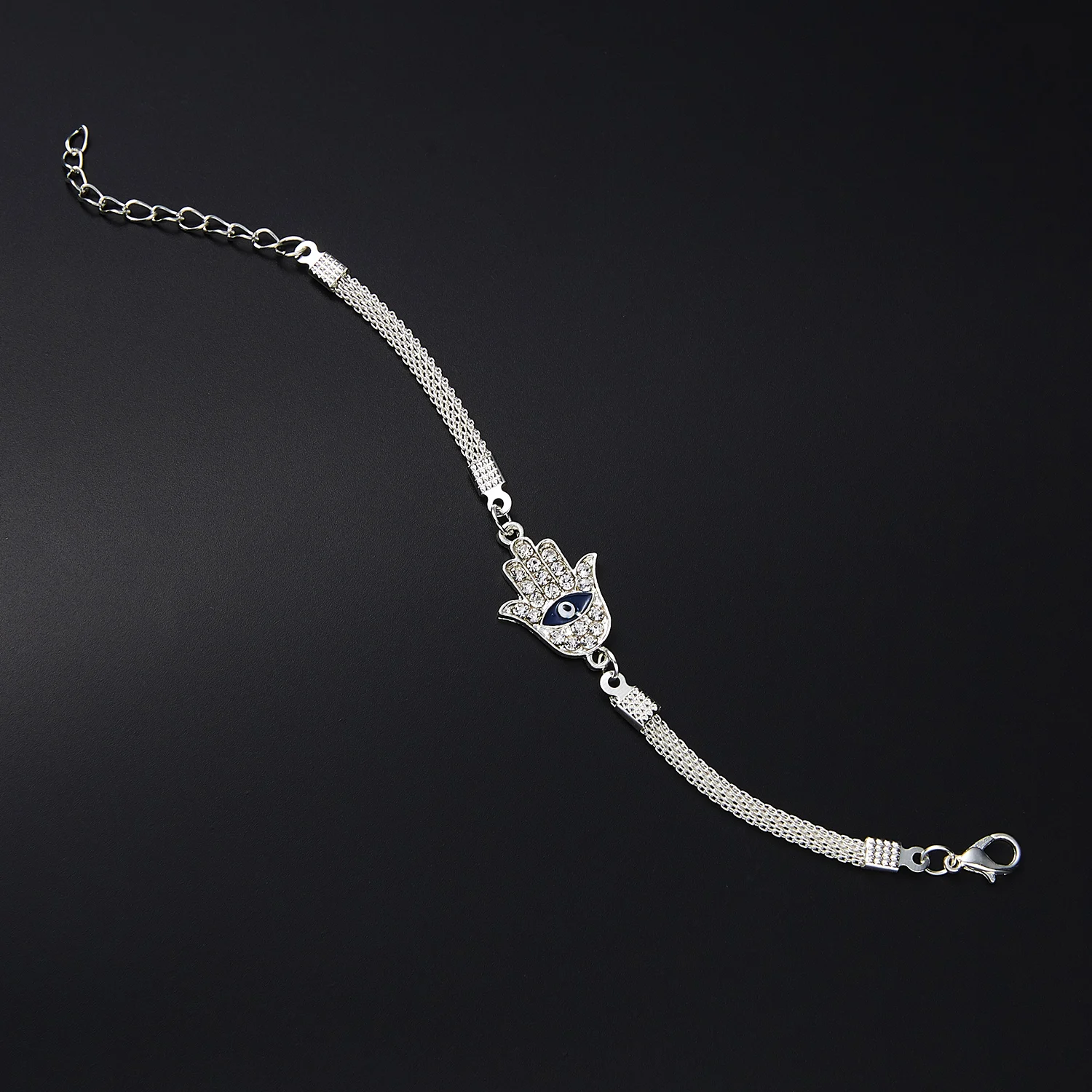 Bracelets Women Hand Heart Butterfly Cross Charm Lucky Jewelry Evil Eye bracelet jewelry