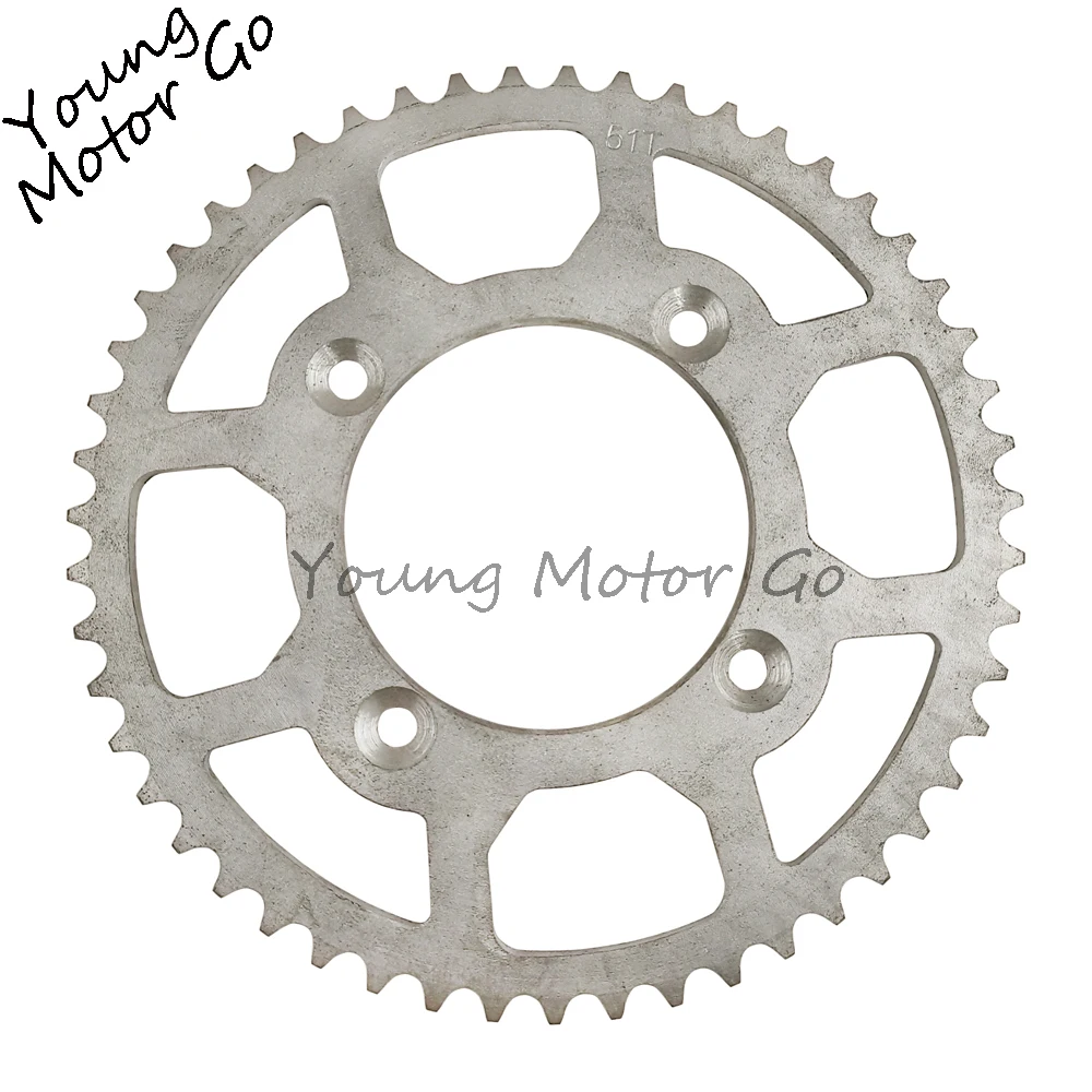 

Задняя звездочка 420 51T 90 мм, задняя цепь с 4 отверстиями, диск для мотоцикла Honda ATV Quad Mini внедорожник, багги, карт, бета-мотор