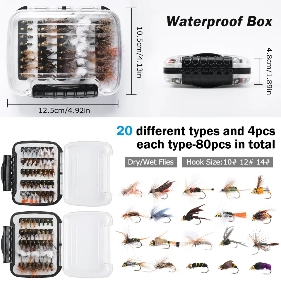 Goture 9FT 2.7M Fly Fishing Travel Rod Combo Set #56 Carbon Fiber