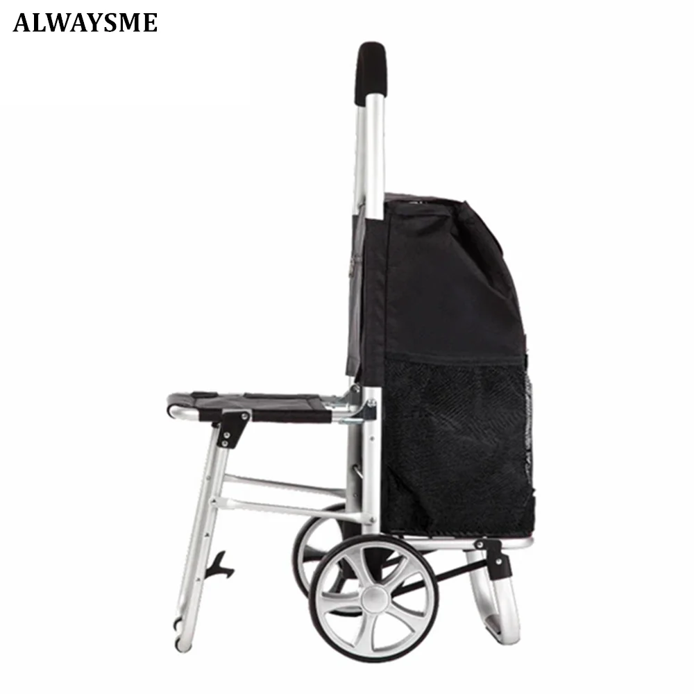 ALWAYSME Shopping Cart With Seat