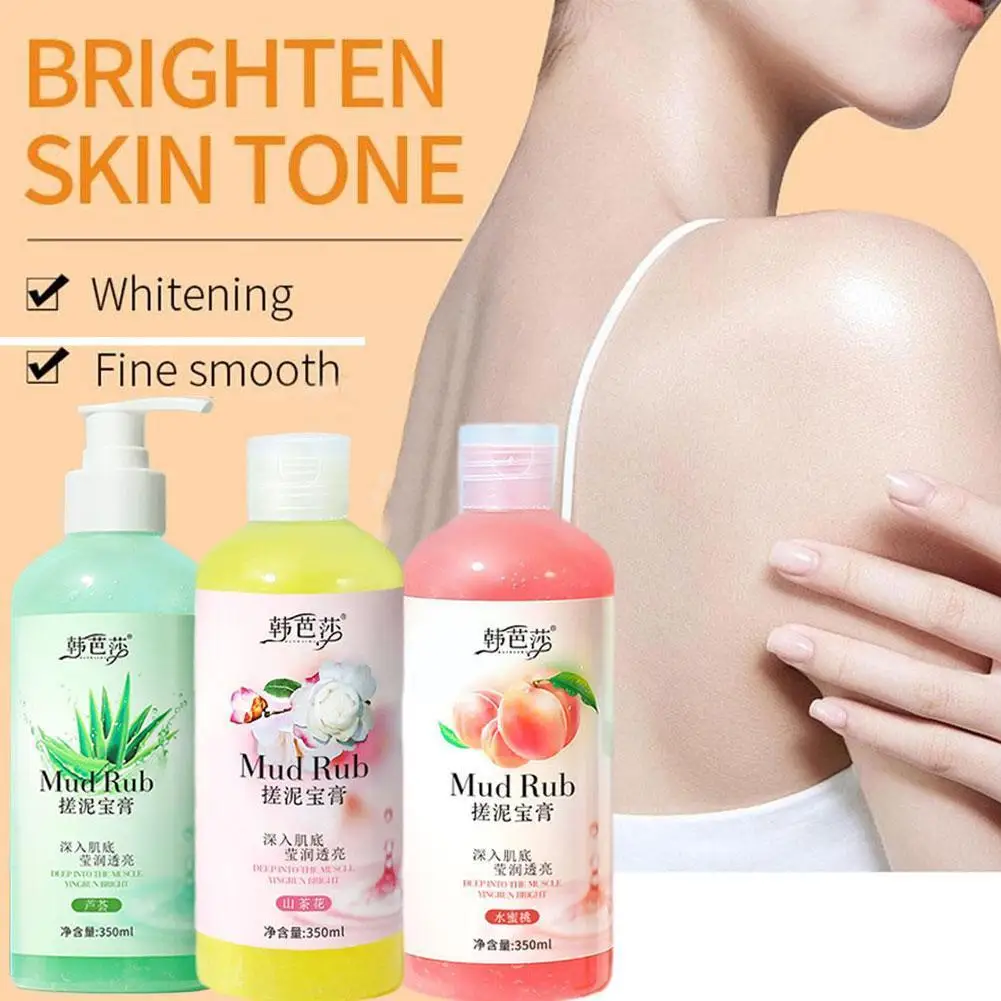 

350g Facial Scrub Exfoliating Cream Whitening Moisturizer Deep Body Gel Mud Care Cleaning Female And Male Skin Rub Peeling X8W6