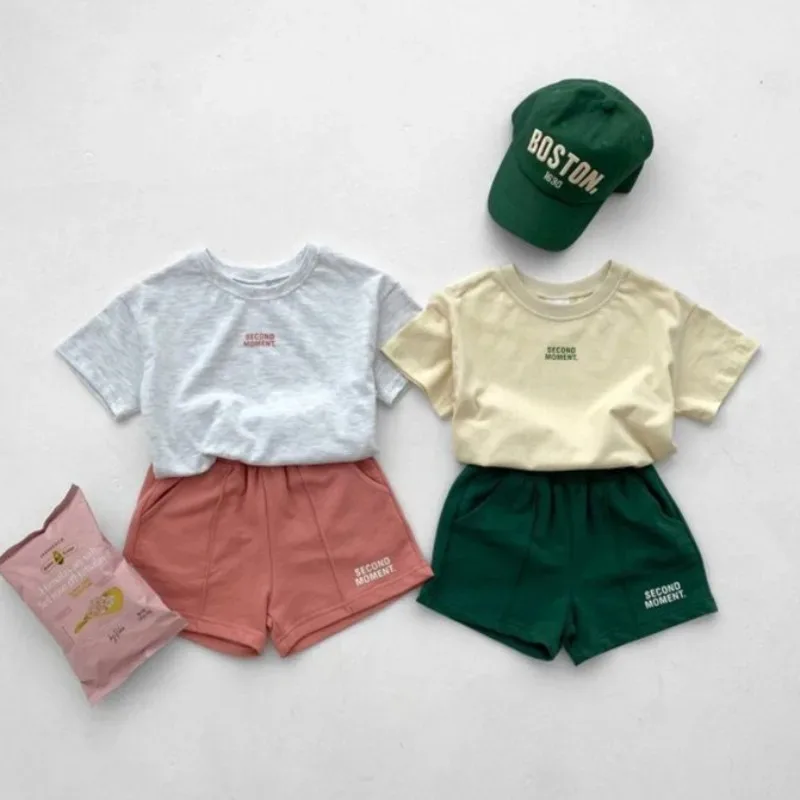 Kids Clothes Set T-Shirt Shorts Casual Outdoor Letters Print Suit Cotton Two-Piece Casual Tracksuits Summer kids clothing set,kids t shirt,kids sports suit,children sports suit,boys tracksuits suit,boys tracksuits,girls clothing set,kids sweatshirt set,boys clothing set