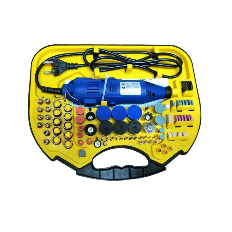 

Top Grade Electric Drill Grinder Set Tool Mini Carving Polishing Drilling Chuck Mould Speed Governing 6-Speed Shift DIY211PCS
