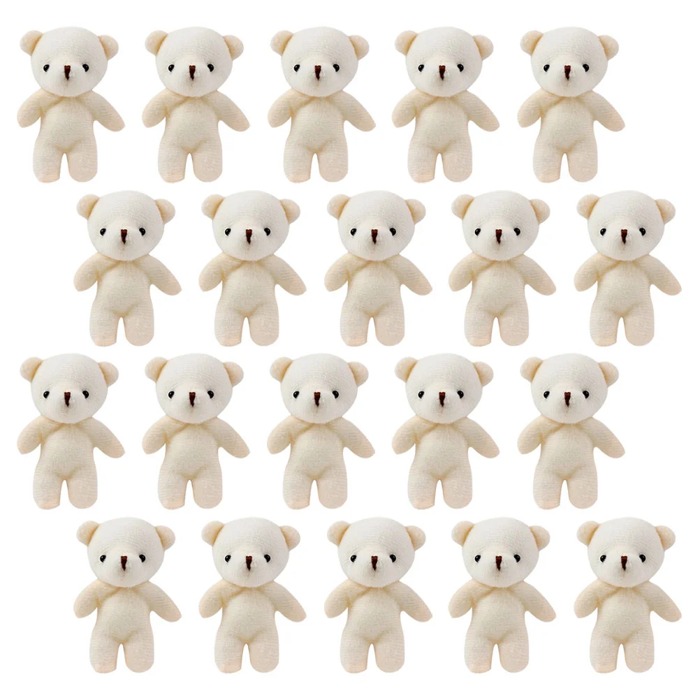 

Little Bear Toys Stuffed Tiny Bear Soft Tiny Bear DIY Mini Bear Decorations Cute Mini Bears Naked Bear Dolls Pendant Dolls