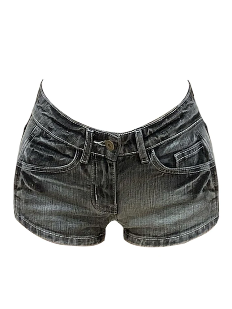 Summer Women Grunge Vintage Coquette Low Rise 2000s Jean