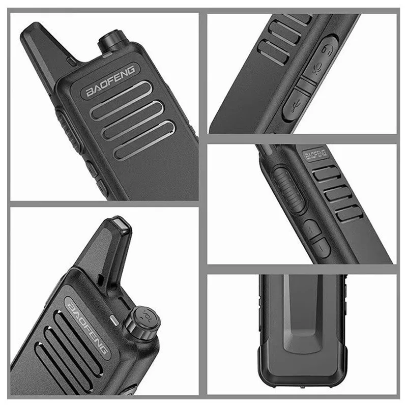 Baofeng BF-T20 Long Range USB Rechargeable Walkie Talkies for Family Kids Adults School and Restaurant Communication, 2Pc