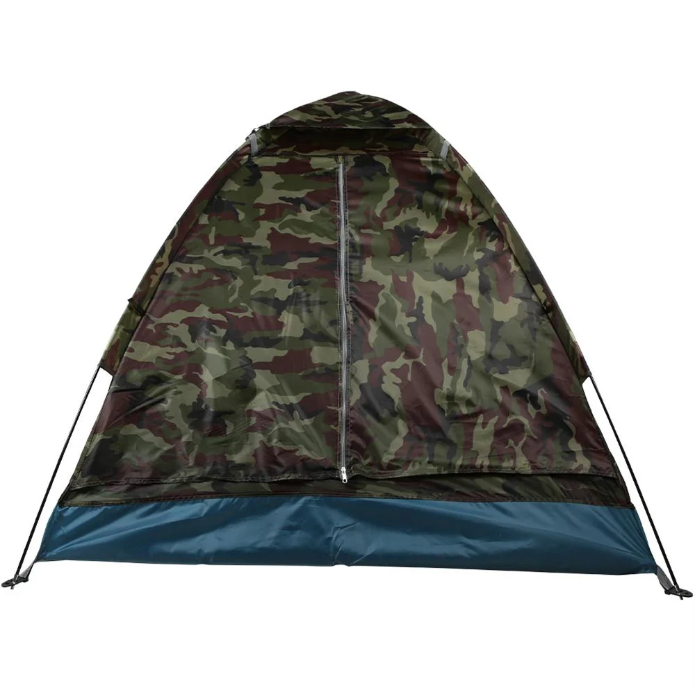 Portable 2 Person Camping Tent Mosquito Prevention Anti-UV Camouflage Color Outdoor Beach Fishing Ultralight Camping Tent