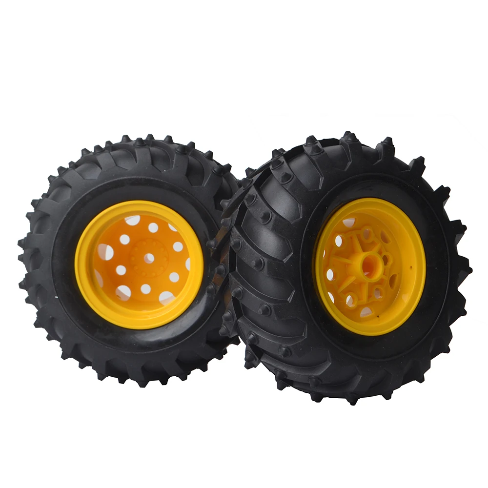 Jeu de 4 pneus caoutchouc RC 1/10 128mm pour Tamiya GF-02 BlackFoot Monster Beetle
