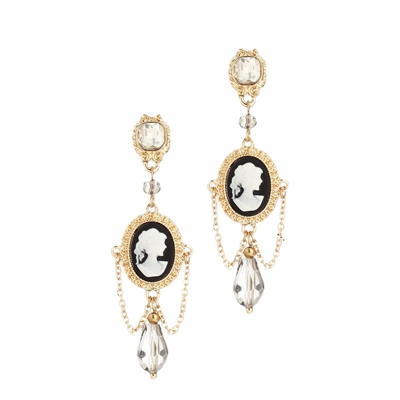 

Hxl Vintage Ear Studs Ear Clip Earrings Long Design Personality High Sense