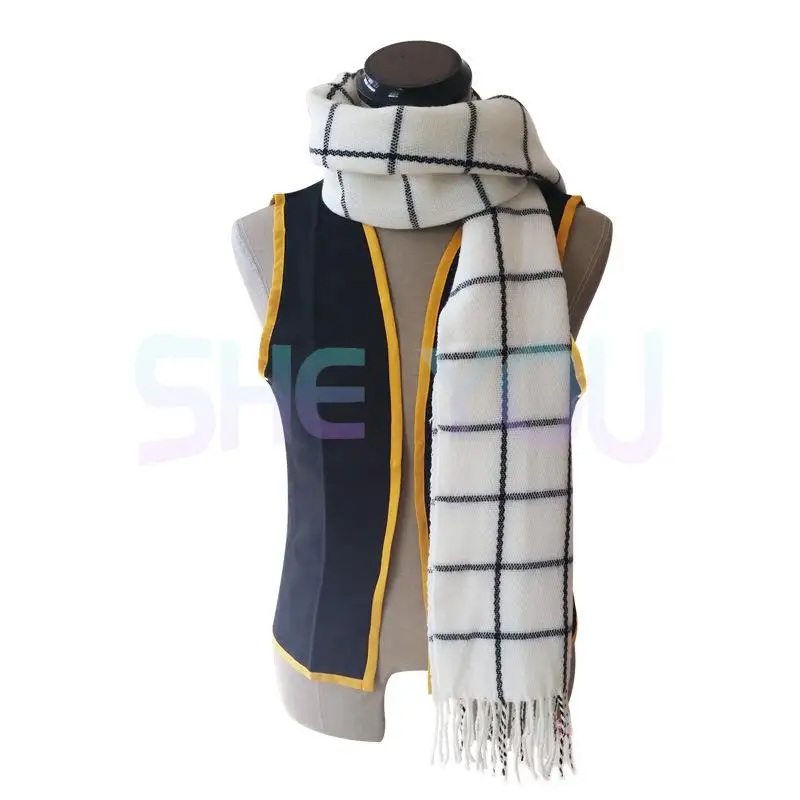 

Яркий шарф для косплея аниме, аксессуар для косплея, длина 160 см, двойная ткань, высококачественные теплые шарфы