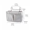 Multifunctional Bedside Sofa Hanging Storage Bag, Fabric Hanging Basket Bedside Shelves for Dormitory and Apartment Storage 6