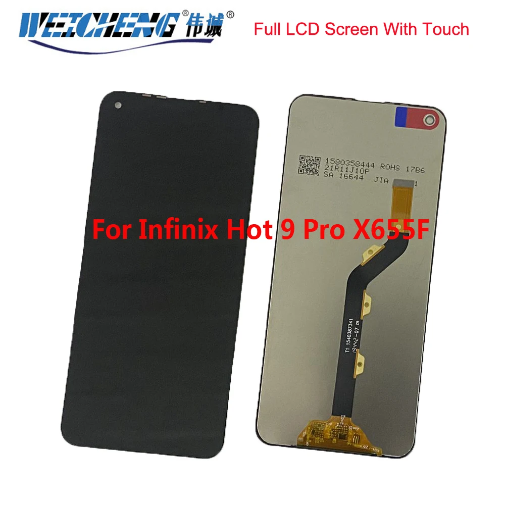 

For Infinix Hot 9 Pro X655F LCD Display Screen Assembly Full Complete Glass Digitizer Replacement For Infinix Hot 9Pro X655F LCD