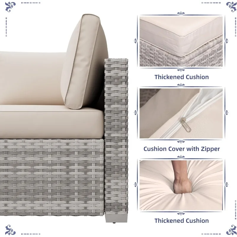 KIGOTY Patio Furniture Set 5