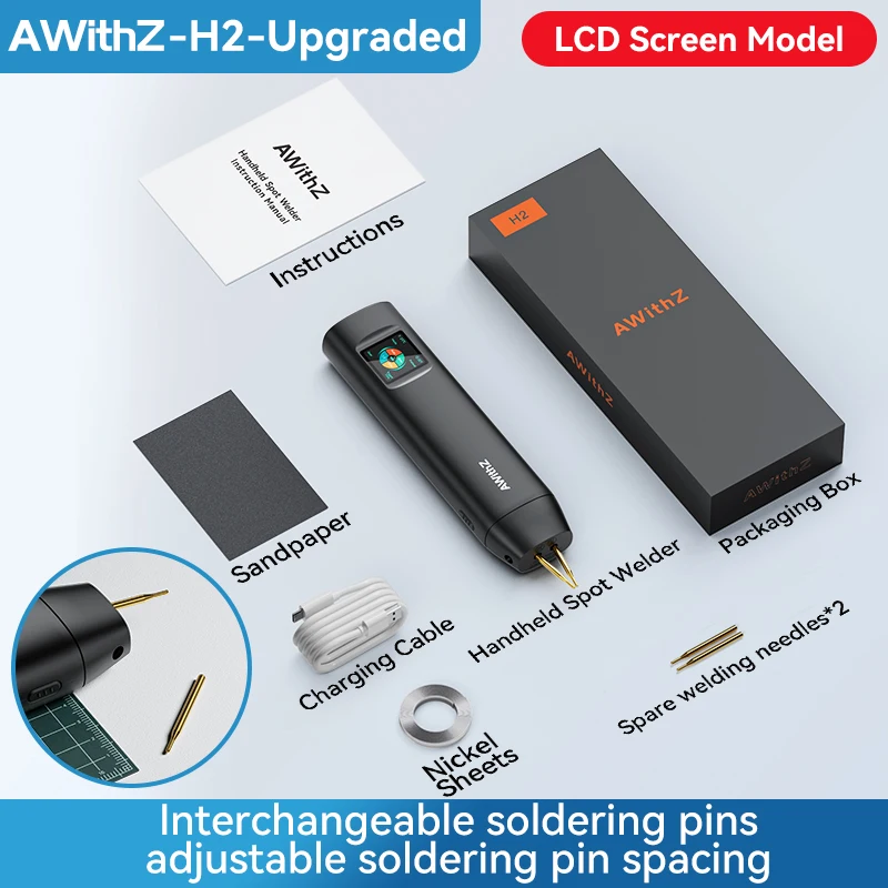 جهاز لحام نقطي محمول AWithZ 90 بتروس قابلة للتعديل...