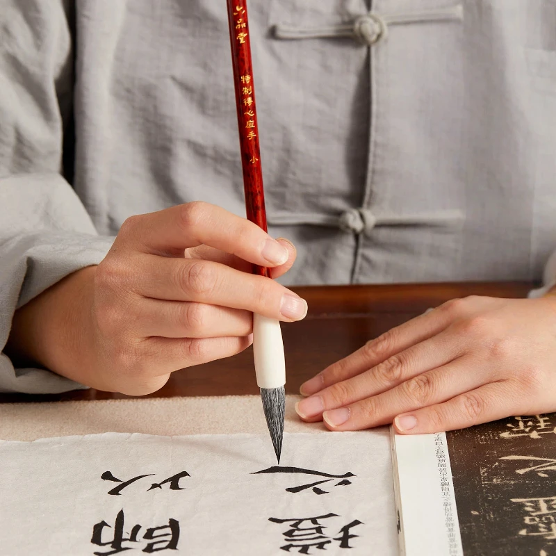 전문가용 혼합 헤어(메스엘, 염소털) 캘리그라피 붓 세트 (대, 중, 소 사이즈) 일반 필기체, 공식 서예, 그림 그리기용