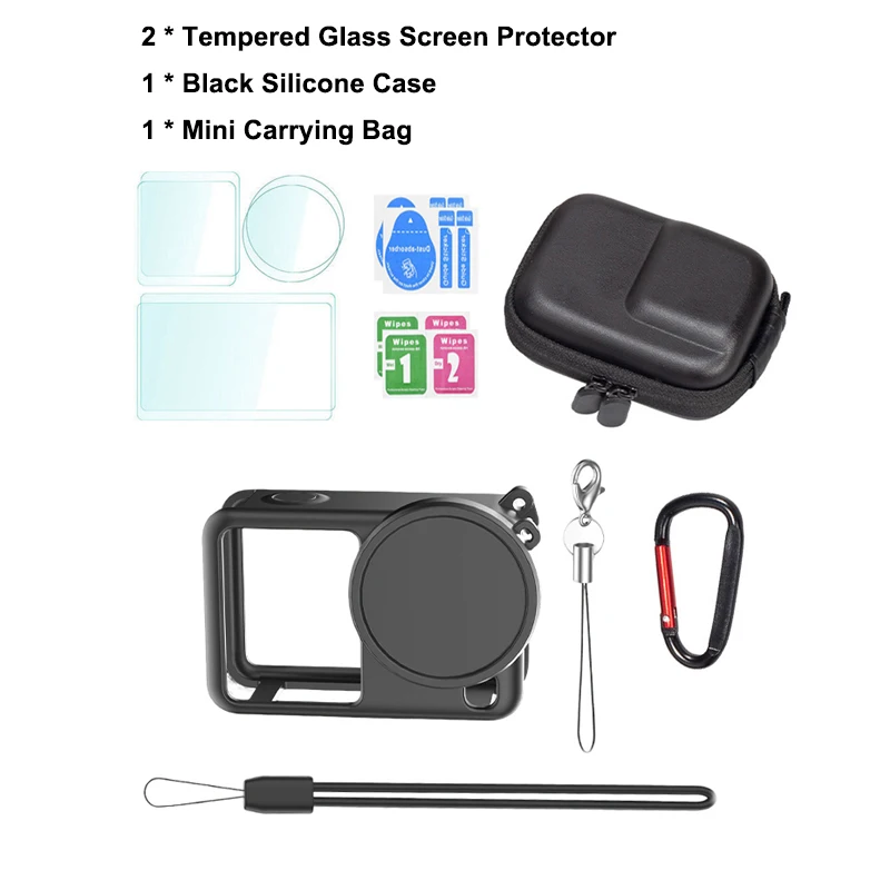 Silicone Protective Carrying Case with Screen Protector & Lens Cap Storage Bag