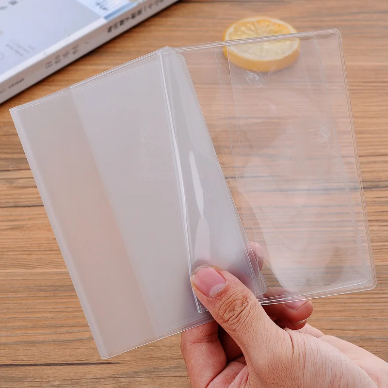 2/4PCS Passport Cover PVC Waterproof Case for Passport Wallet Business Credit Card Documents Holder Protective Case Pouch