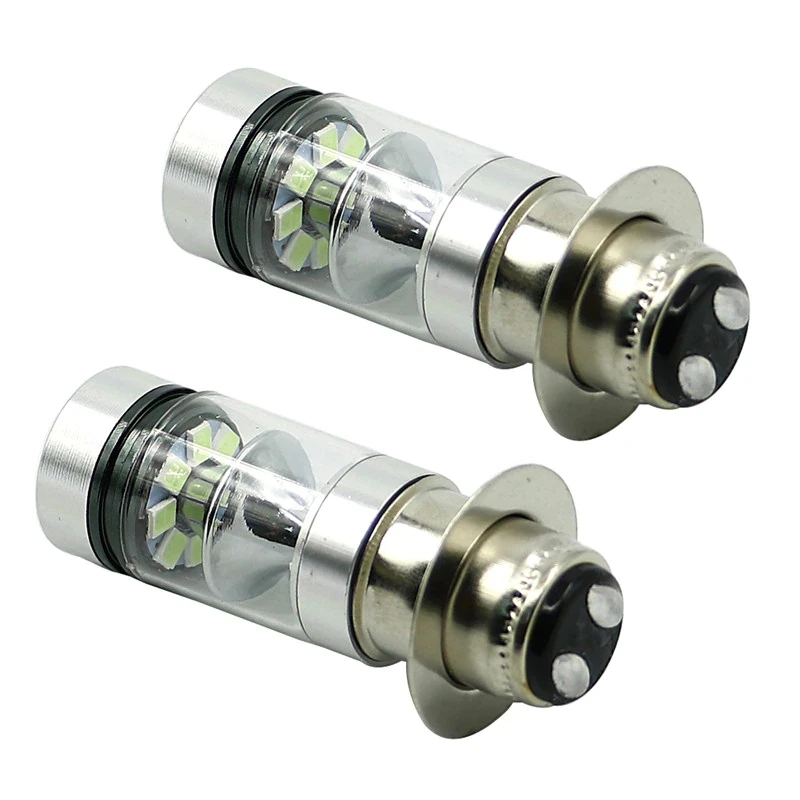 LED Headlights Bulbs 2Pcs 100W Upgrade Lamp atv headlight atv accessories For Yamaha GRIZZLY 660 400 YFZ450 RAPTOR 350 700 RHINO H6 ATV UTV