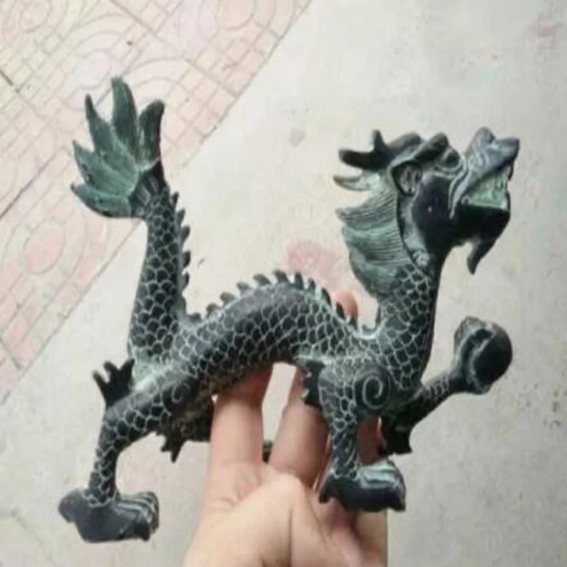 

Rare Collection Chinese Folk Old Bronze Handmade Dragon Statue