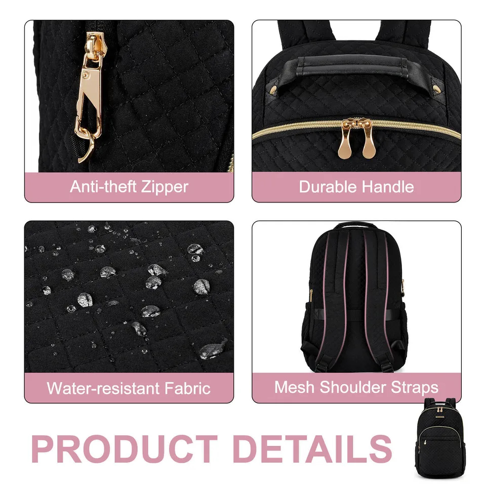 Mochilas Para Mujer Laptop, Mochila De Viaje 15.6 Pulgadas Con Puerto