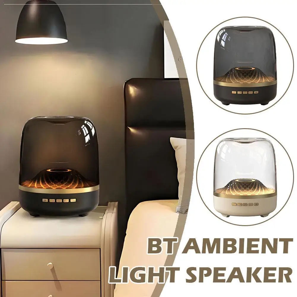 Bluetooth Speaker Large Volume Atmosphere Light Computer Desktop Gift Home Transparent Speaker computer loudspeaker bluetooth speakerphone