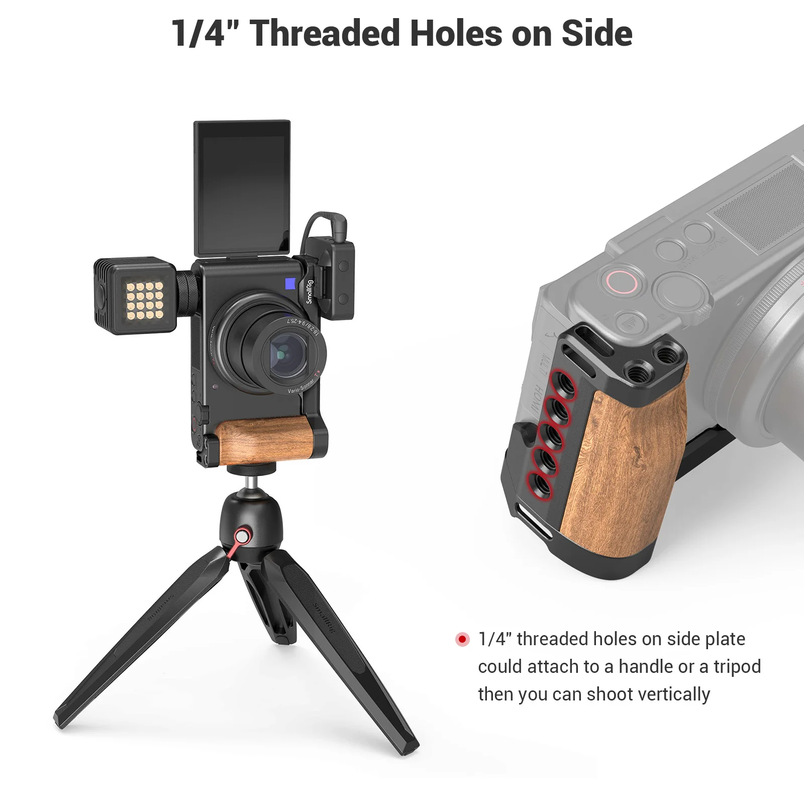 美品】SONY ZV-1（※SmallRigのウッドグリップはつきません）