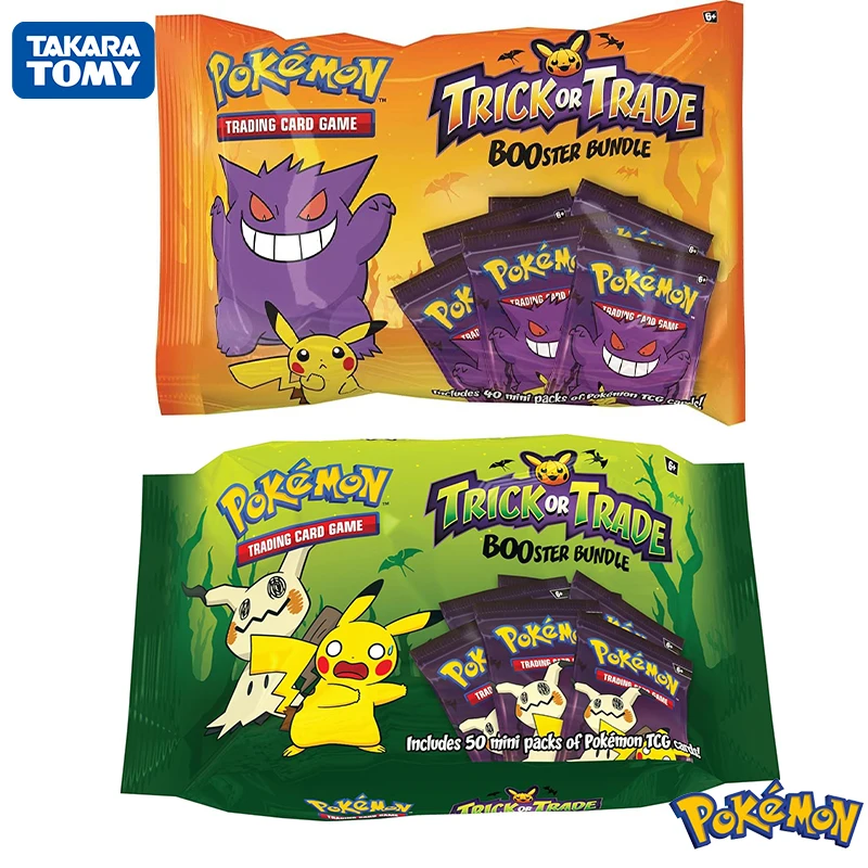 

Original Pokémon Trading Card Game Trick or Trade Booster Bundle Pokemon TCG Collection Card Halloween Gift Children Toy Pikachu