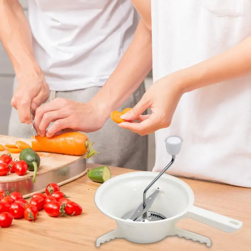Stainless Steel Hand Crank Manual Grinder for Vegetable Mashed Potato Tomato Applesauce Dishwasher Food Stirrer Food Mill