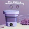 8L Portable Small Foldable Washing Machine with Spin Dryer For Socks Underwear Panties Washer Household Mini Washing Machine 5