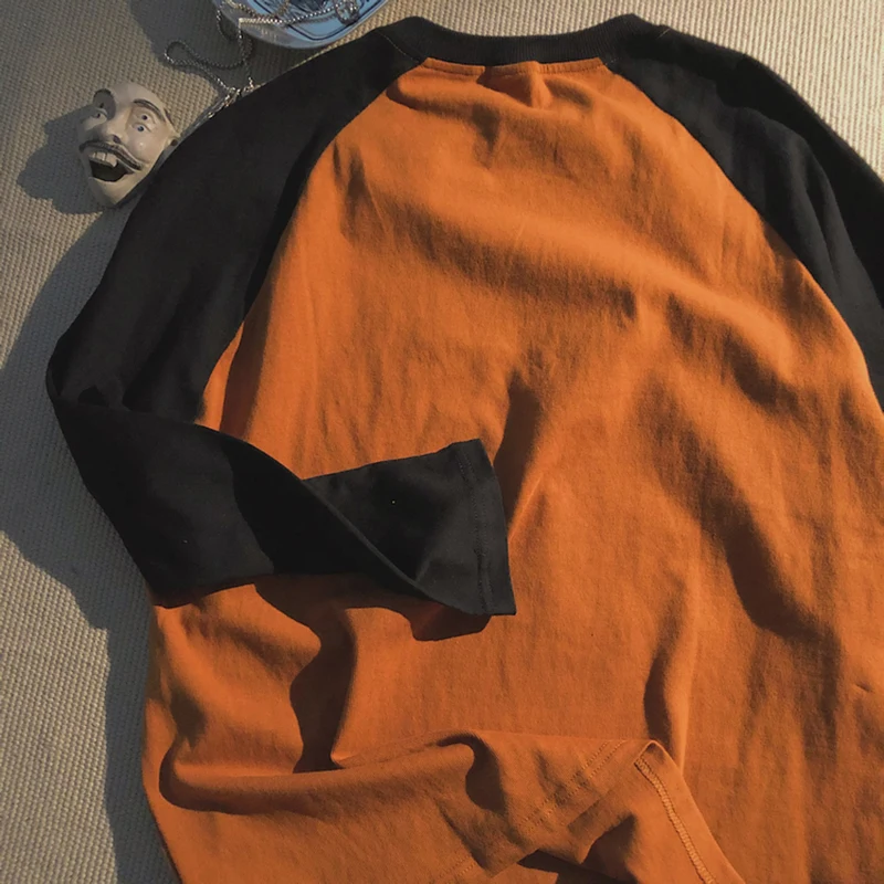 Dames T-shirts Tops Oversized Patchwork Haruku Koreaanse Grafische Mode Streetwear Kawaii T-shirt Esthetisch Lange Mouwen Y2k513_voghion.com