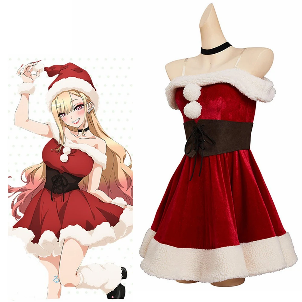 

Unisex Anime Cos My Dress-Up Darling Kitagawa Marin Christmas Cosplay Costumes Outfit Halloween Christmas Uniform Custom Size